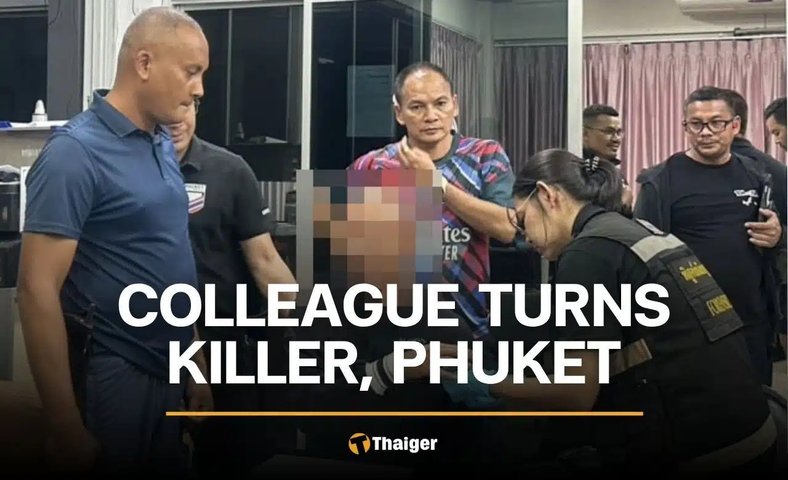 View full size Phuket concrete truck driver shot dead on his way home, co-worker held
