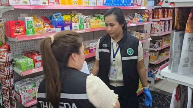 View full size Huai Khwang raids find unlabelled goods and a possible Thai ID irregularity